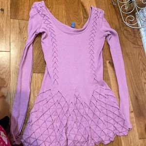 Free people purple sweater top